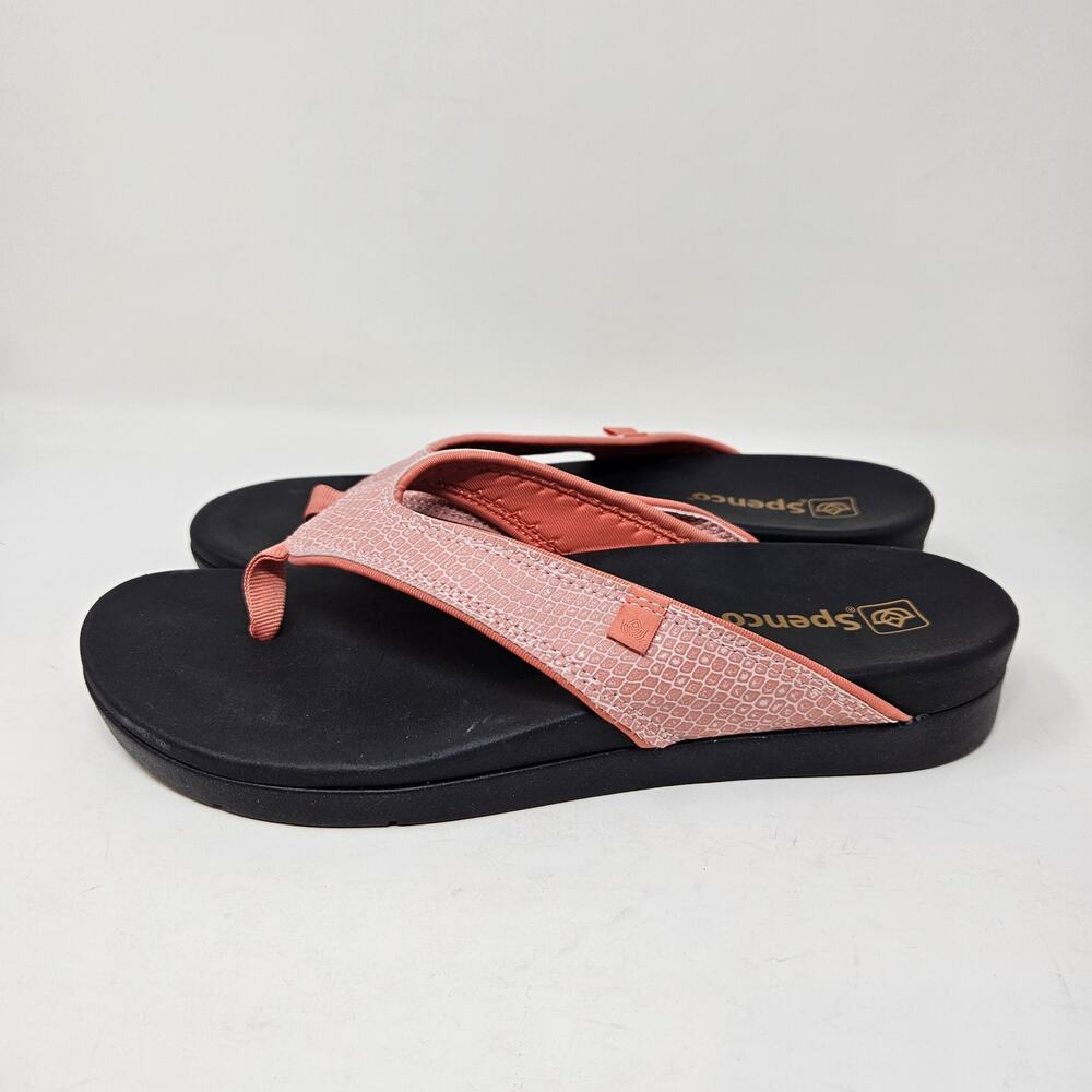 Spenco Womens Shoes 10 D Terracotta Weekend Wedge Orthotic Sandal Snake